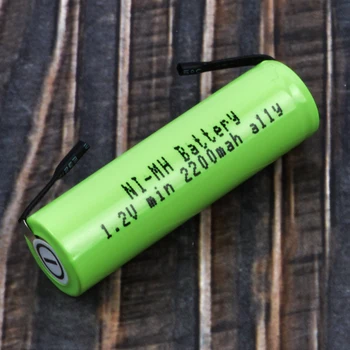 1.2 V AA įkraunamos baterijos 2200mah Philips HQ7120 HQ7110 HQ560 HQ6675 HQ5812 RQ338 HQ662 HQ482 HQ483 skustuvas razor baterija