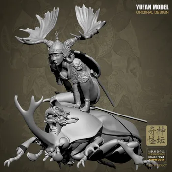 1/24 YUFAN Modelis, dervų rinkinys dervos keista fantazija altoriaus JieShan moterys, kareiviai buvo YFWW-2041