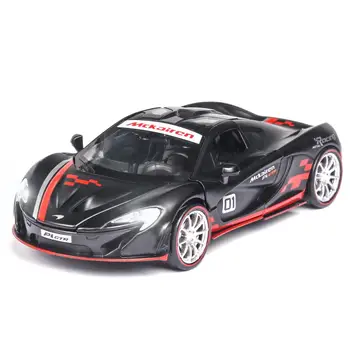 1:32 McLaren P1 Diecasts Žaislinės transporto priemonės Automobilio Modelio Garso, Šviesos, Traukti Atgal, Aukštos Simitation Automobilių Vaikams, Žaislai, Vaikams, Dovanų Kolekcija