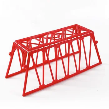 1:87 HO Masto Geležinkelio Scenos Dekoracija Tiltas Tinklo Modelį, Smėlio Lentelė Pastato Modelio Kūrimo Rinkiniai)- Raudona