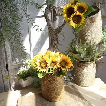 1 puokštė saulėgrąžų dirbtinių gėlių šilko modeliavimas 