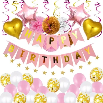 1 set Gimtadieniu, Raidės balionų vestuvių, gimtadienio baneriai helio globos Rose Aukso folija balionai abėcėlių vaikų žaislas