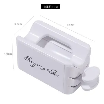 1 Set White Dvigubo Sluoksnio Prancūzijos Miltelių Dėžutė Perdirbto Nagų Milteliai Talpinimo Nešiojamų Infiltracija Miltelių Talpyklos Nagų Įrankis
