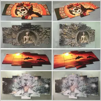 1 Skydas Šuo Šuniukas Spalva-Dažytos Gyvūnų Tapybos Drobės Atspausdinti Ant Drobės, Sienos Meno modulinės nuotraukas kambarį Namų Dekoro