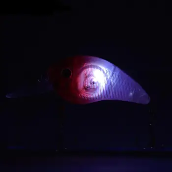 1 Vnt. Elektroninių LED Luya Masalas Elektroninių Plastiko Žuvų Šviesos Netikras, Dirbtinis Masalas