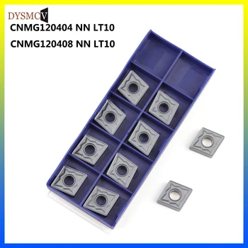 10 vienetų LAMINA originalus CNMG120408 NN LT10 cilindro tekinimo įrankis CNMG 120408 karbido tekinimo peilis tekinimo įrankis