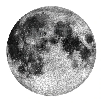 1000PCS Spalvinga Vaivorykštė Mėnulis Žemės Žvaigždynas Raundo Popieriaus Galvosūkiai Suaugusiems Vaikams 