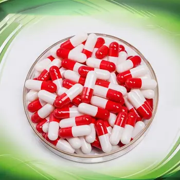 1000Pcs Tuščias Kietos Želatinos Kapsulės MedicineCapsule 0#Raudona Ir Balta Tuščias Tabletes