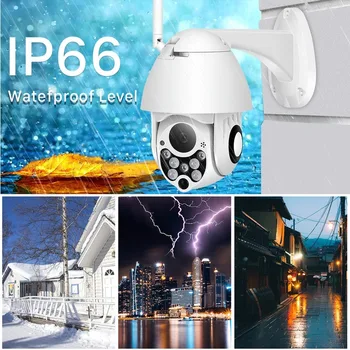 1080P PTZ IP Kamera, WiFi Lauko Speed Dome Belaidžio Saugumo Pan Tilt 4X Skaitmeninis Priartinimas 2MP Tinklo stebėjimo kamerų Vaizdo Stebėjimo Debesų