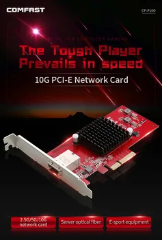 10G Ethernet 2,5 G/5G/10G PCI-E Belaidžio Tinklo kortelė adapter PCIE-X4 10Gbps Greitai perdavimo Dongle for Windows / Linux