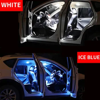10vnt Automobilių Reikmenys Baltas Interjeras, LED elektros Lemputes Paketo Komplektas 2007-Toyota Tundra T10 31MM Žemėlapis Dome Kamieno Lempos