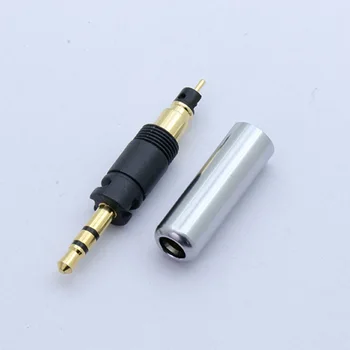 10vnt/daug Mini 2,5 mm, 3 Lenkai Stereo Male Plug Litavimo Vielos Jungtis Aukso spalvos 3 Pin 2.5 mm Audio jungtis Ausinių Ausinių