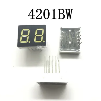 10vnt X 4201BW 0.4 colių 2digits Balta 8 segmentų led ekranas Bendro Anodo