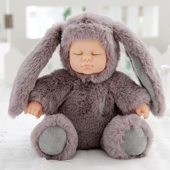 12 Spalvų Mielas Pliušinis Kimštiniai Žaislai Vaikams, Minkštas Rabbit Meškiukas Pliušinis Žaislas Kūdikis Miega Lėlės Geriausios Gimtadienio Dovanos Vaikams, Lėlės