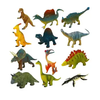 12pcs Mini Gyvūnų Pasaulyje Zoologijos sodas Gyvūnų Modelio Paveikslas Veiksmų Žaislų Rinkinys Animacinių filmų Modeliavimas Gyvūnų Puikus Plastiko Surinkimo Žaislas Vaikams