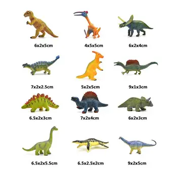 12pcs Mini Gyvūnų Pasaulyje Zoologijos sodas Gyvūnų Modelio Paveikslas Veiksmų Žaislų Rinkinys Animacinių filmų Modeliavimas Gyvūnų Puikus Plastiko Surinkimo Žaislas Vaikams