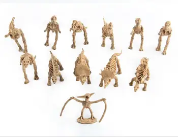 12Pcs/set Modeliavimas Dinozaurų Skeletas Pavyzdį Mini Dinozaurų Modelio Duomenys Vaikams mokomieji Žaislai Partija Pasisako Namų Dekoro WYQ