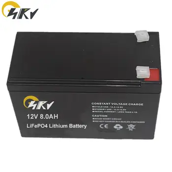 12V 8Ah LiFePO4 ličio įkraunama baterija replacemet 12V 7AH švino rūgšties baterijos dydžio, RC automobilių