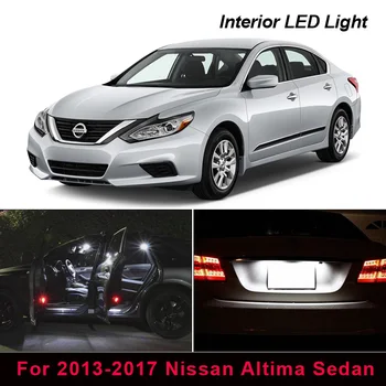 12X LED Žibintai Interjero Paketas Rinkinys 2013-2017 M. Nissan Altima Sedanas Žemėlapis Dome Kamieno Licenciją Plokštelės Šviesos