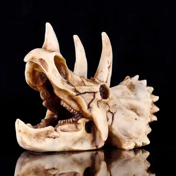 13cm*8cm*10cm PASIDARYK pats Sakai Dinozaurų Triceratopsas Kaukolės Kaulų Gyvūnų Modelio Amatų Skeletas edukologija Žaislas Naujųjų Metų Dovana