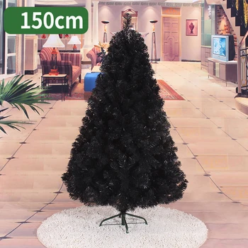 150cm Kalėdų eglutė juoda mėlyna dirbtinės Kalėdų eglutės papuošalus linksmų Kalėdų dekoracijos namų nemokamas pristatymas