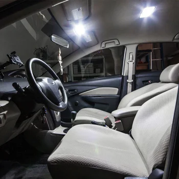 15vnt LED Lempos, Automobilių Lemputės Interjero Paketą Rinkinys Toyota Land Cruiser 1998-2007 Žemėlapis Dome Durų Lengvųjų automobilių T10 girlianda priedai