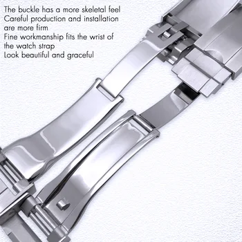 16*9 mm Aukštos Kokybės Plieno Žiūrėti Sagtis Juoda Aukso Rose Žiūrėti Užsegimas už Rolex Laikrodžių Vyrams