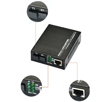 1pair/daug FTTH 10/100M Fast Ethernet media converter 4 SFP RJ45 1 25 KM Simplex SM optinio pluošto radijo stotelė