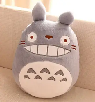 1pc Japan Anime TOTORO Pliušinis Žaislas Įdaryti Pagalvės, Pagalvėlės Animacinių filmų Balta Totoro Lėlės / KiKis Pristatymo Paslaugos Juoda Katė, Žaislai