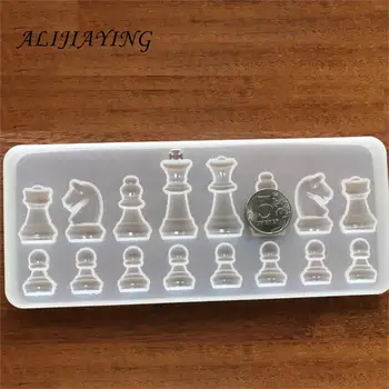 1pc Silikono Šachmatų Formos Pelėsių Cukraus Amatų tortas dekoravimo priemonė, kepimo įrankiai pyragai 