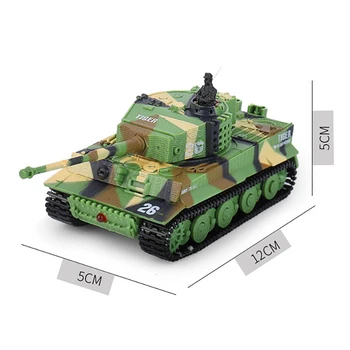 1：72 RC Mini Tankas Vokietija Tigras Mūšis Aukštos Imituojamas Nuotolinio Radijo Valdymo Panzer Šarvuotos Transporto priemonės, Elektroniniai Žaislai Vaikams
