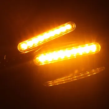 2/4PCS Motociklo Posūkio Signalai, LED Tekančio Vandens Mirksi Žiburiai suzuki dl650 dr 650 gsxr 600 k8 sv 1000 įsibrovėlis 1400