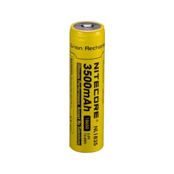 2 vnt Nitecore NL1835 18650 3500mAh(nauja versija NL1834)3.6 V 12.6 Wh Li-on Baterija aukštos kokybės apsauga