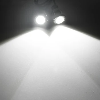 2 vnt Puikus led Eagle eye cob led lustai drl rūko šviesos strobe flash led 23 mm 18mm 12v 24v vandeniui įspėjamoji lemputė dienos r