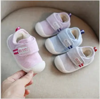 2019 baby kūdikių bamblys mergina batai Berniukams žieminiai vaikiški batai Mados maži Vaikai Batus, Šiltas Vaikai Medvilnės Batai