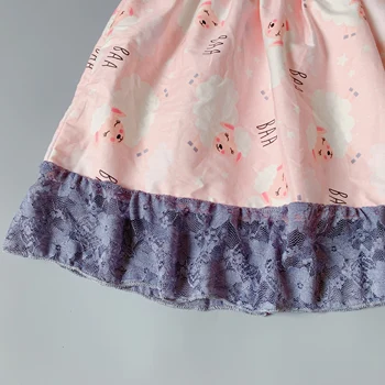 2019 Kūdikių Mergaičių suknelė gėlių Gėlių boutique Kūdikiams, vaikiška Vaikai raukiniai didelis mergaitė princesė suknelės frocks