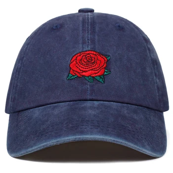 2019 naujas Plauti rose išsiuvinėti beisbolas bžūp medvilnės hip-hop skrybėlę vyrų ir moterų mados tėtis skrybėlės reguliuojamas lauko kepurės