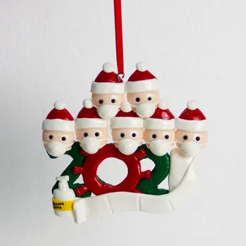 2020 Karantino Gimtadienio, Kalėdų Dekoracija Namuose Asmeninį Kabinti Ornamentu Socialinis Atskyrimas Šalies Kalėdų Senelis Pakabukas