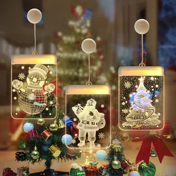 2020 Linksmų Kalėdų Dekoracijas namams 3D Akrilo Kalėdų String Žiburiai Kalėdų Varpas Briedžių 2021 Naujųjų Metų Dovanos Navidad