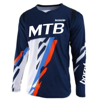 2020 m. enduro Dviračių T-shirt Kalnų Kalnų Dviratį ilgomis Rankovėmis Lenktynių Drabužius DH MTB Offroad Motokroso, BMX Megztiniai didmeninės
