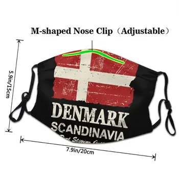 2020 m. Moterys Vyrai facemasks kaukės Danijos Vėliavos kvėpuojantis daugkartinio naudojimo plaunamas reguliuojama medvilnės veidui kaukes, paakių odos priežiūra