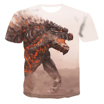 2020 metų Vasaros 3D atspausdintas atsitiktinis men 's aštri viršūnes trumparankoviai juokinga gyvūnų, T - T - shirt marškinėliai apvalios kaklo marškinėliai streetwear