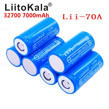 2020 NAUJAS LiitoKala 32700 Lii-70A 3.2 v 7000mAh lifepo4 akumuliatorius ląstelių LiFePO4 5C baterijos išsikrovimo