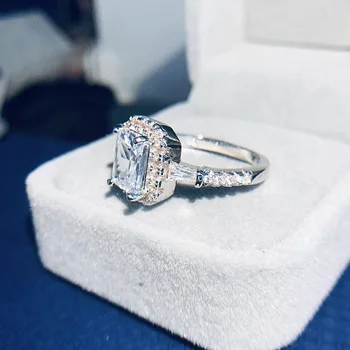 2020 naujas prabangus princesė 925 sterlingas sidabro vestuvinis žiedas moterims 