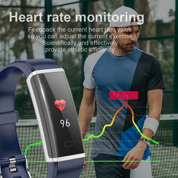 2020 Naujas Smart sveikatos Apyrankę Vyrų, Moterų Fitneso tracking Pranešimą Širdies susitraukimų Metu IP68 Vandeniui Laikrodis Pažangus Sporto režimas Žiūrėti