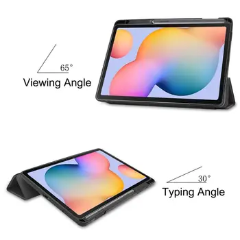 2020 Naujas Tablet Case for Samsung Galaxy Tab S6 Lite 10.4 colių, Šoko Įrodymą Stovėti 