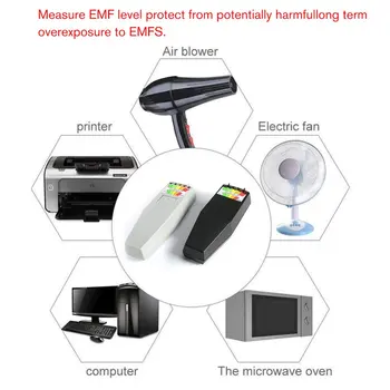 2020 Naują Elektromagnetinio Lauko EMF Gaus Metrų Vaiduoklių Medžioklės Detektorius Nešiojamų EMF Magnetinio Lauko Detektorius 5 LED Gaus Matuoklis