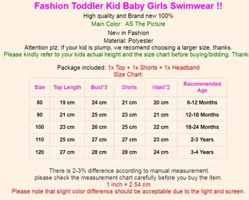 2020 Naujų Vaikai Baby Girl Gradientas, maudymosi Kostiumėliai, Blizga Bikini maudymosi kostiumėlį Apkarpyti Viršūnes+Susiėmę Šortai+Lankelis 3Pcs Vaikus Mergina Paplūdimio