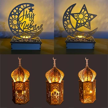 2021 EID Mubarakas Medinis Pakabukas Ramadanas Apdailos LED šviesos Namų Islamo Musulmonų Šalies Eid Al Adha Ramadanas Eid Ramadanas tiekimo