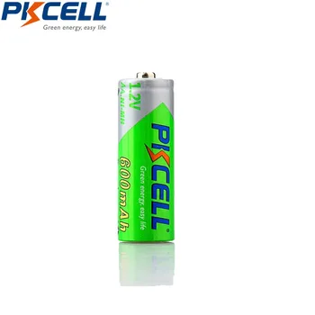 20PCS PKCELL Baterijos AA 600mah 1.2 v NIMH AA įkraunamas baterijas precharge žemas savęs išleidimo 2A aa batteria įkrauti žaislai